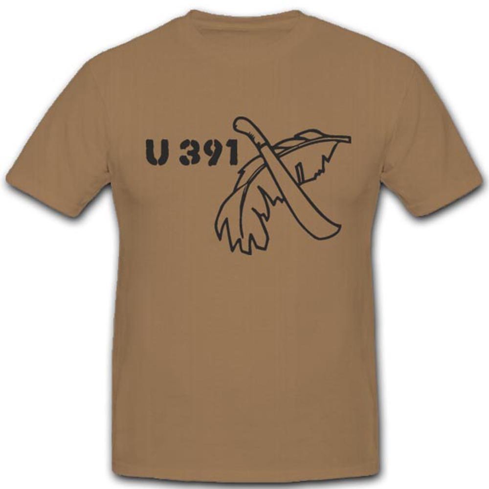 UBoot 391 U391 Wh Wk Untersee Marine Schlachtschiff Einheit Unterseeboot Wappen Abzeichen Emblem - T Shirt #3123