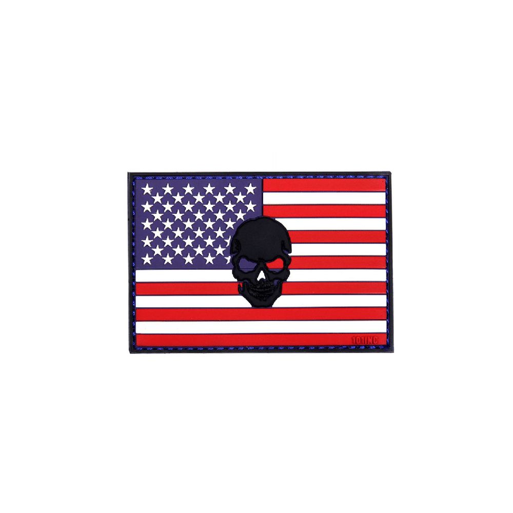 US Patch Vereinigten Staaten Totenkopf USA Amerika Army Navy Amee Militär Airsoft 8x5,5cm #20300