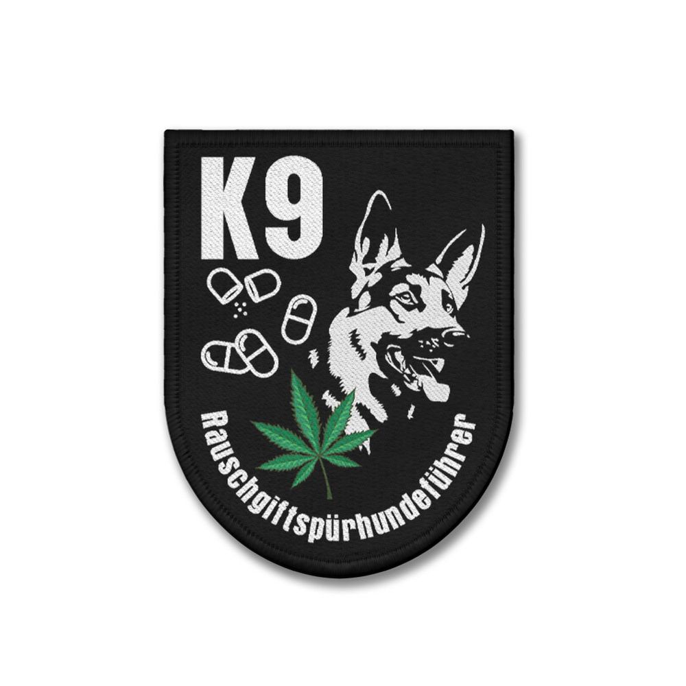 Patch K9 Rauschgiftspürhund Betäubungsmittel Bekämpfung Kriminalität #43340