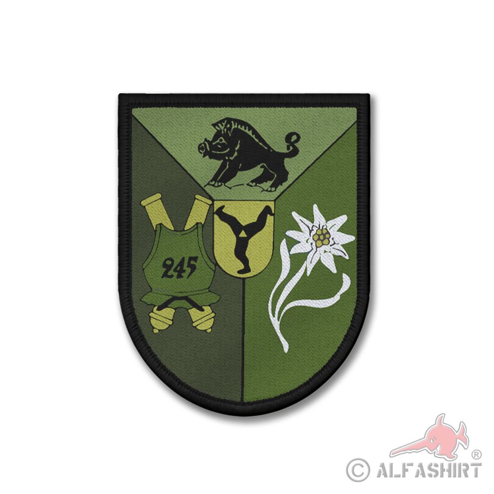 Patch GebPzArtBtl 245 Tarnfarben Tarn Bundeswehr Heer Artillerieaufklärung#42941