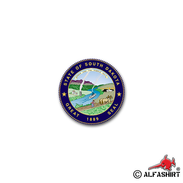 Sticker The State of Dakota South State of America USA 7x7cm # A2208