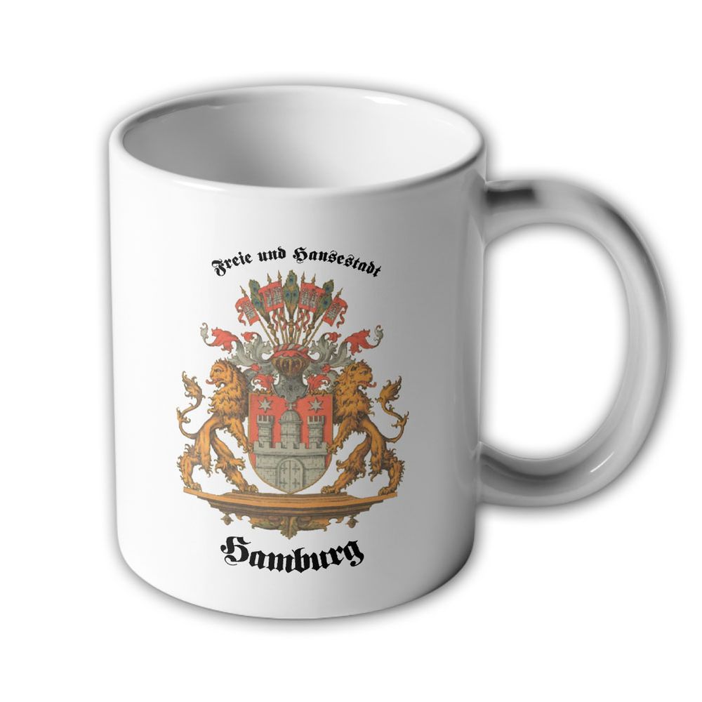 Tasse Freie und Hansestadt Hamburg Stadtwappen historisch #9409