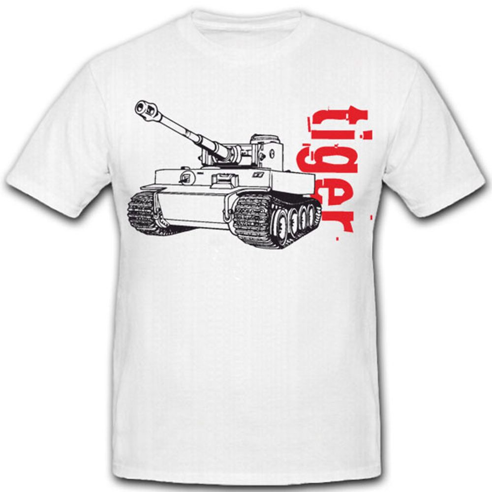 Tiger 1 E Militär Panzer- T Shirt #5384