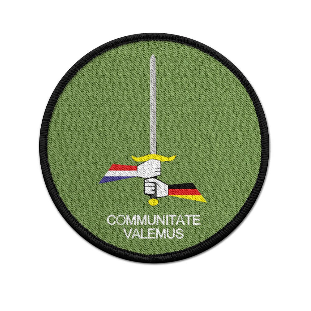 Patch rund Communitate Valemus Holland Deutsches BW Army Militär Einheit #23216