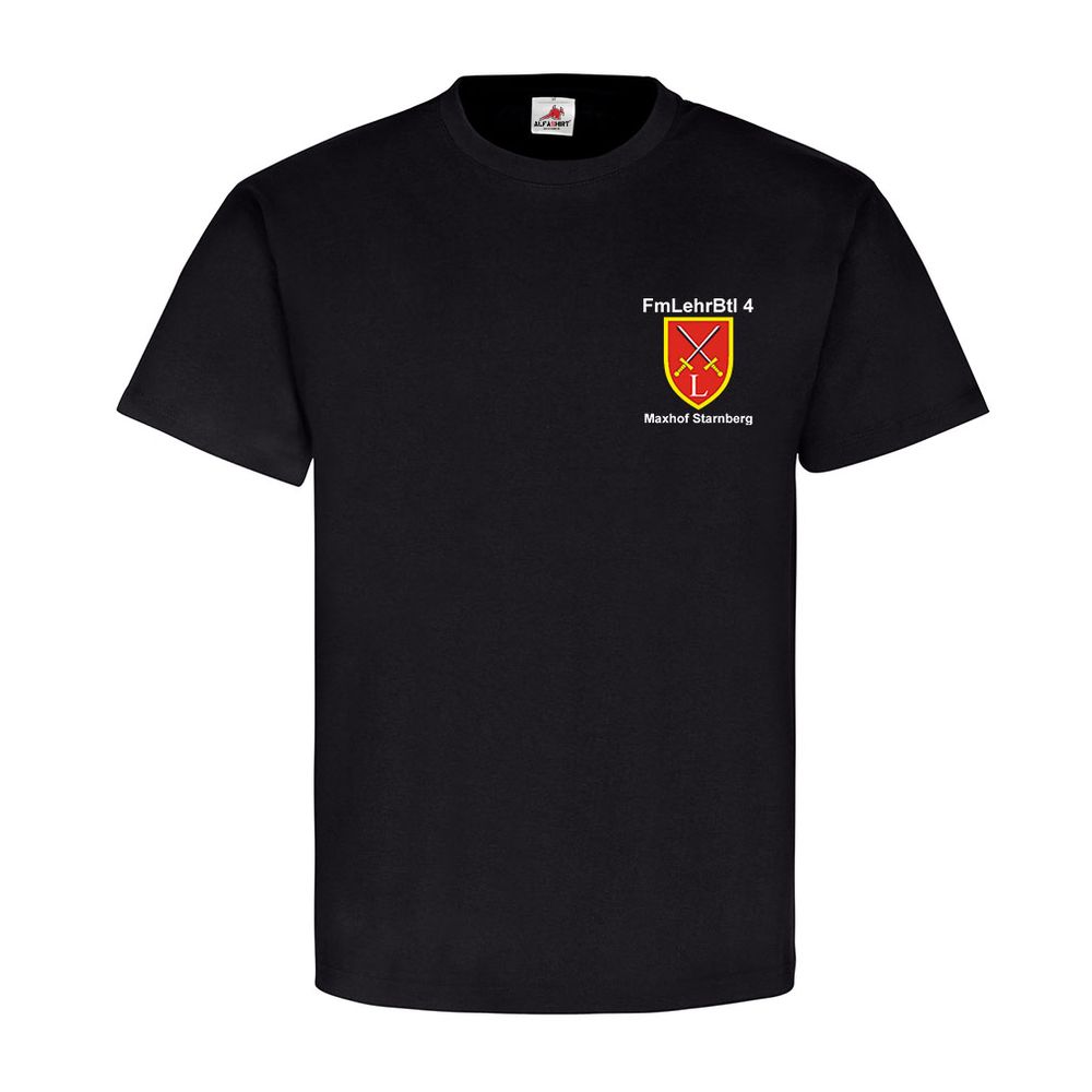 FmLehrBtl 4 Maxhof Starnberg Fernmeldelehrbataillon BW Schule Wappen - T Shirt #25250