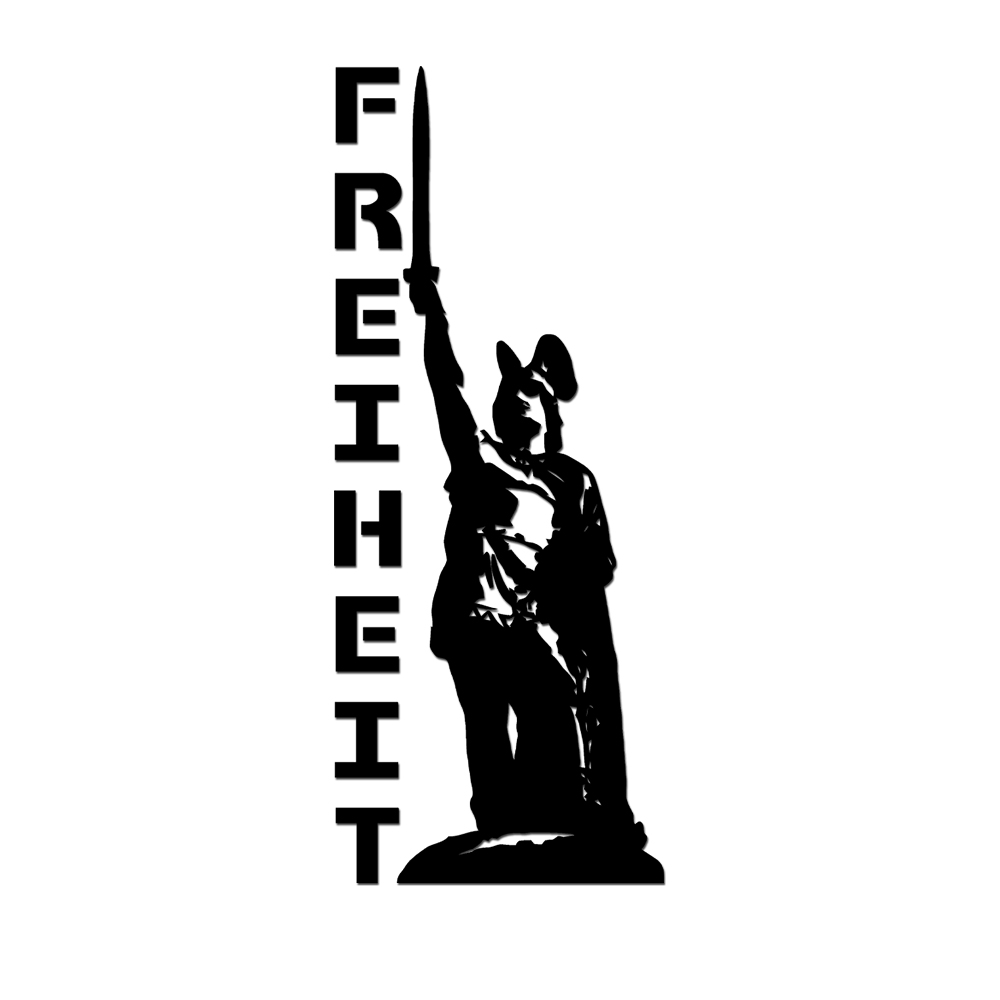 Wandtattoo Hermansdenkmal Arminius FREIHEIT 45x111cm #A5957