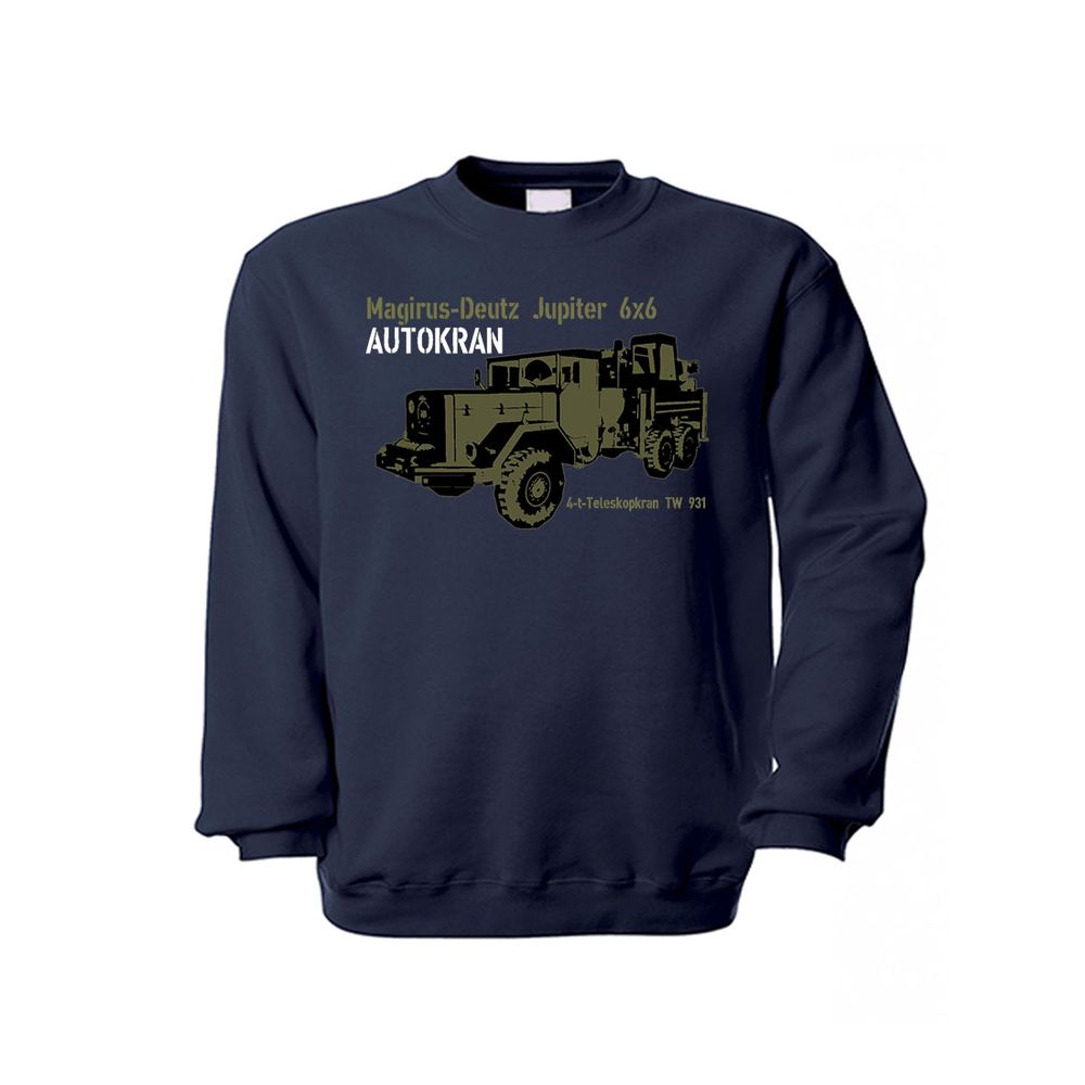 Pullover Magirus-Deutz Jupiter Autokran 6x6 Bundeswehr Kran LKW T-Shirt #32665