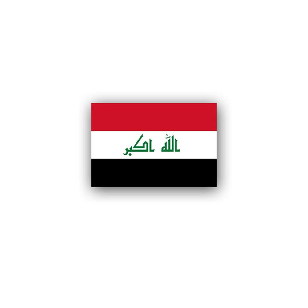 Aufkleber/Sticker Irak Flagge Staat Vorderasien Bundesrepublik 11x7cm A2948