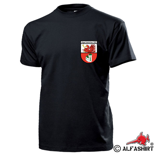 Jägerbataillon 522 JgBtl Coat of Arms Unit Hunter Fürstenau Pomerania T Shirt # 17490