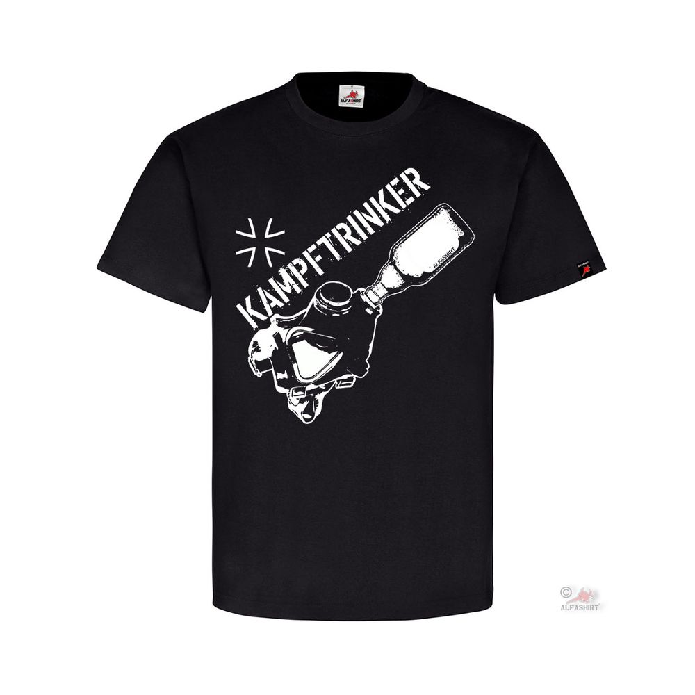 Kampftrinker Bundeswehr Maskensaufen Spindsaufen Stubbi Bier T-Shirt#32232