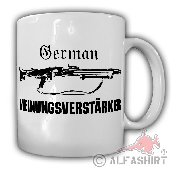Tasse German Meinungsverstärker MG3 MG42 Maschinengewehr Bundeswehr #18399