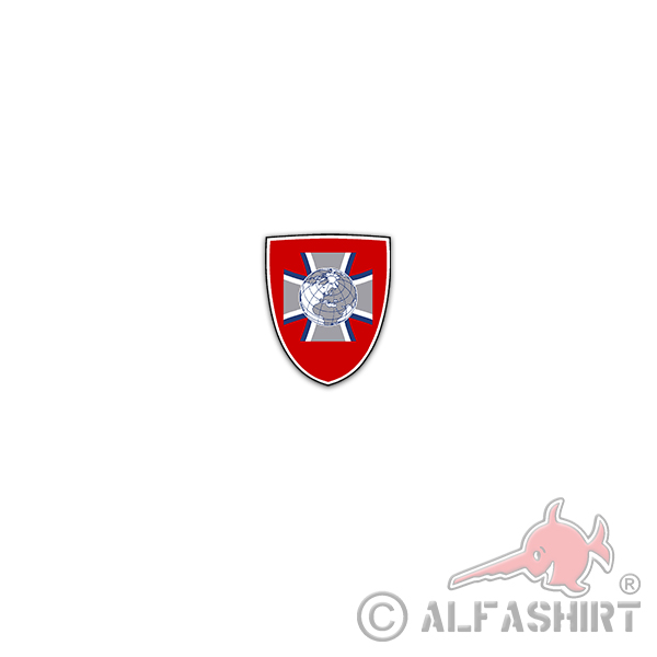 Sticker ZGeoBw Center Geoinformation Army Company 6x7cm A3406