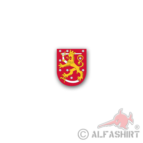 Aufkleber/Sticker Finnland Wappen Republik Finnisch Helsinki Suomen 6x7cm A3109