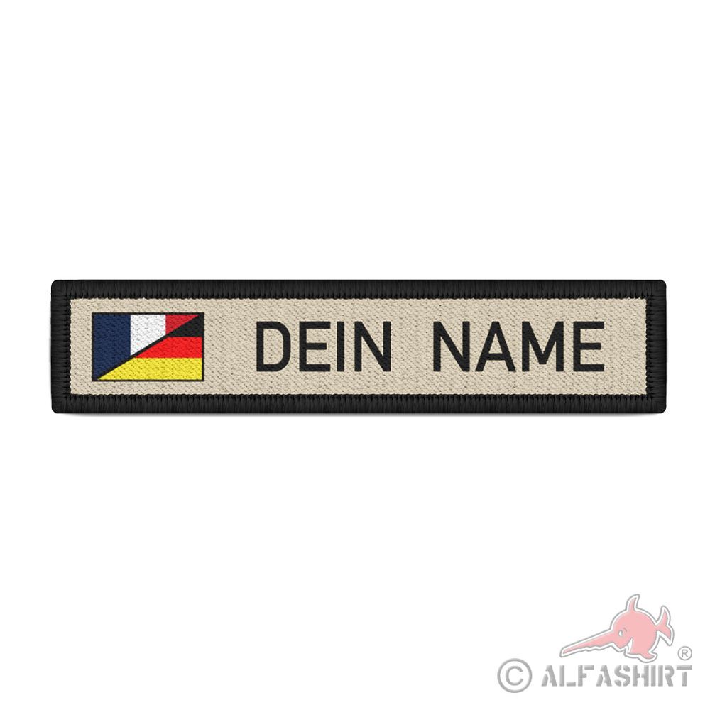 Namenspatch personalisierbar Deutsch Französisch Deutschland Frankreich #42370