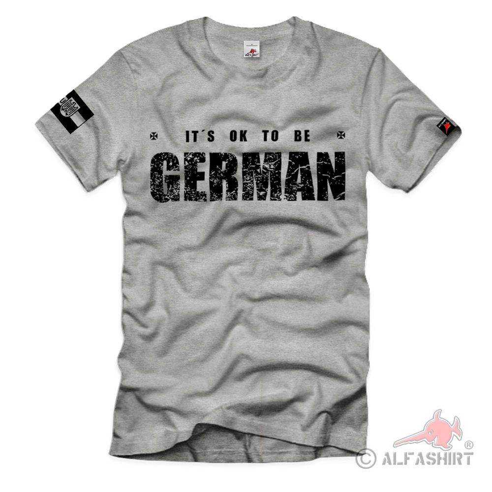 IT´S OK TO BE German Deutscher Soldat Bundeswehr Ärmel - T Shirt #40284