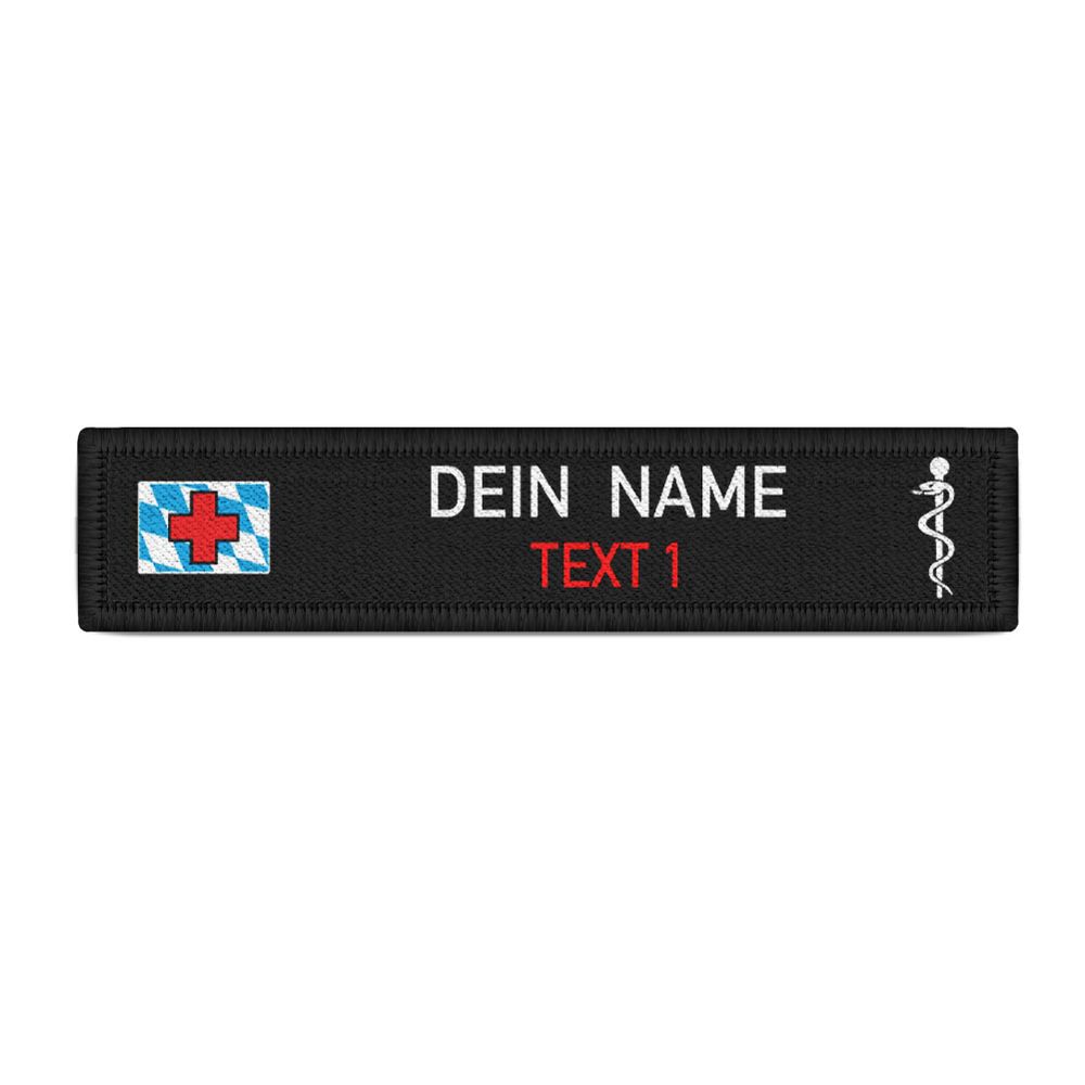 Namenspatch 12,5x2,5cm Rettungsdienst Bayern BRK Kreisverband Schwandorf #K03882