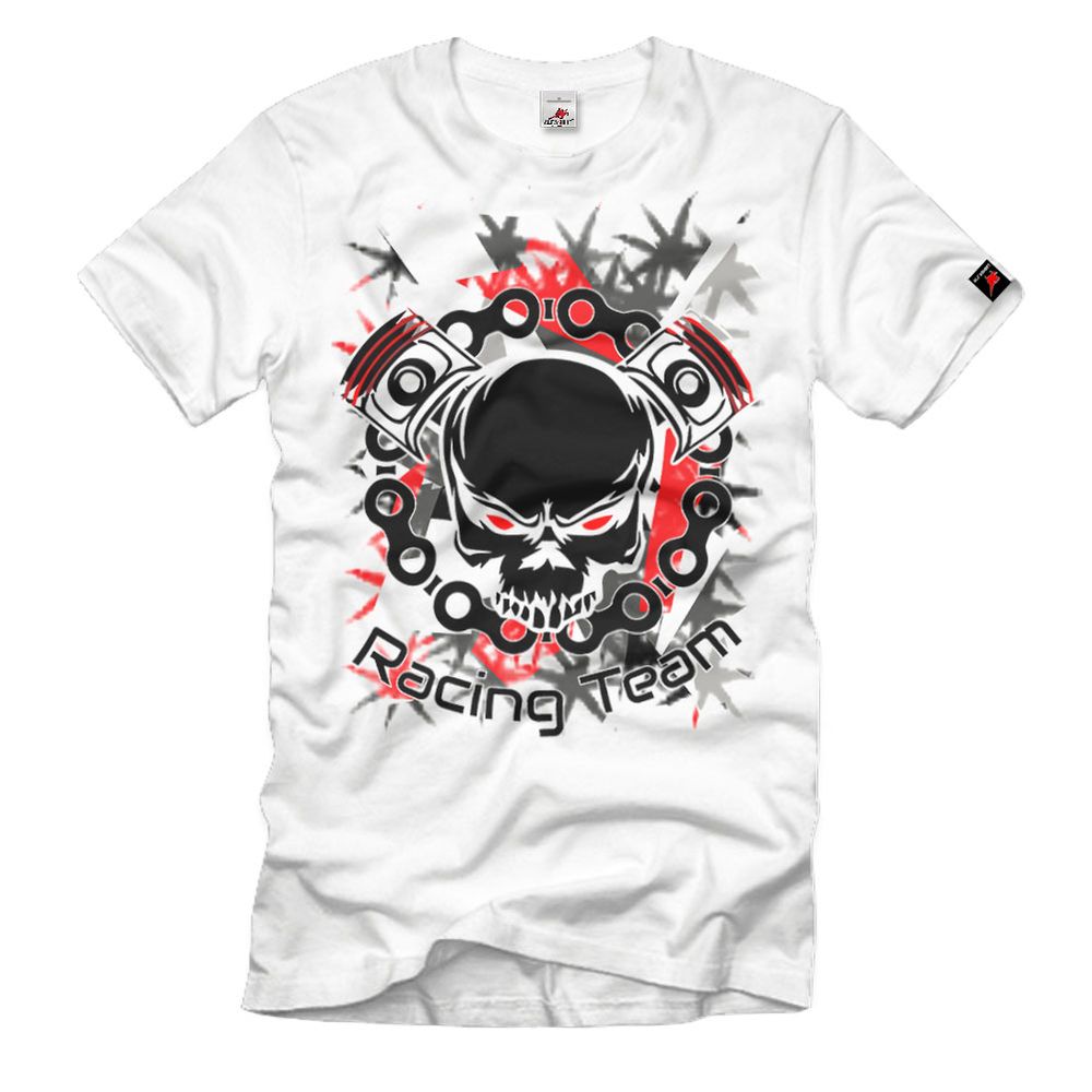 Racing Team Skull Motorsport Meister Rennen Sport Style Devil T-Shirt #38600