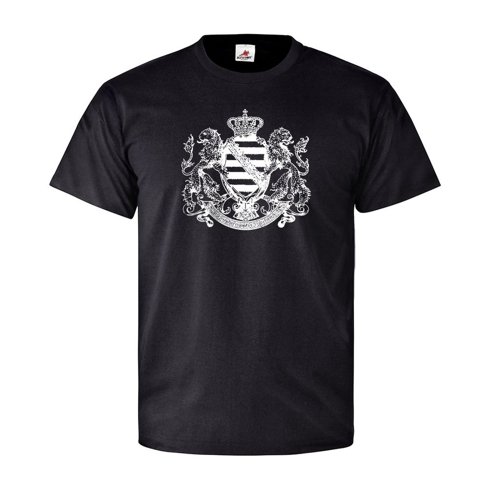 Wappen Königreich Sachsen Dresden Heimat Abzeichen Löwen T Shirt #26865