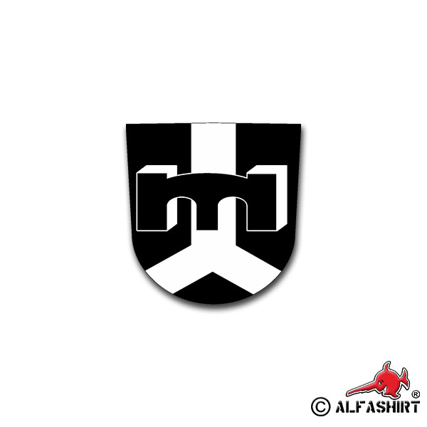 Sticker PiBtl 2 Pioneer Battalion Pioneers German Army 7x7cm A1530