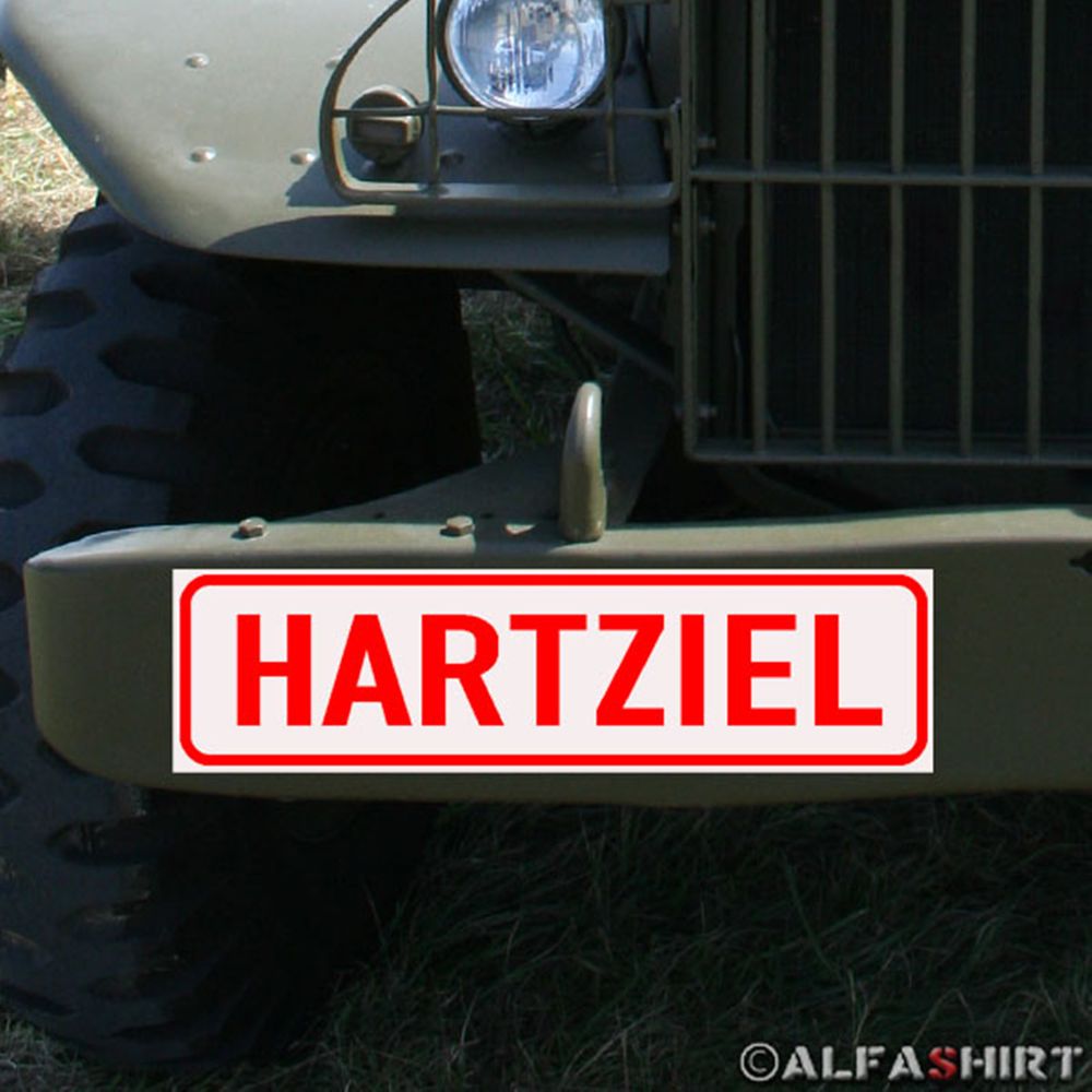 Magnetschild Hartziel - Panzer Bundeswehr für KFZ Fahrzeuge #A175