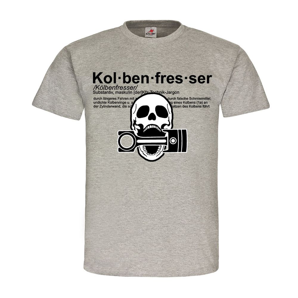 Kolbenfresser Kfz Mechatroniker Techniker Meister Oldtimer T Shirt #25432