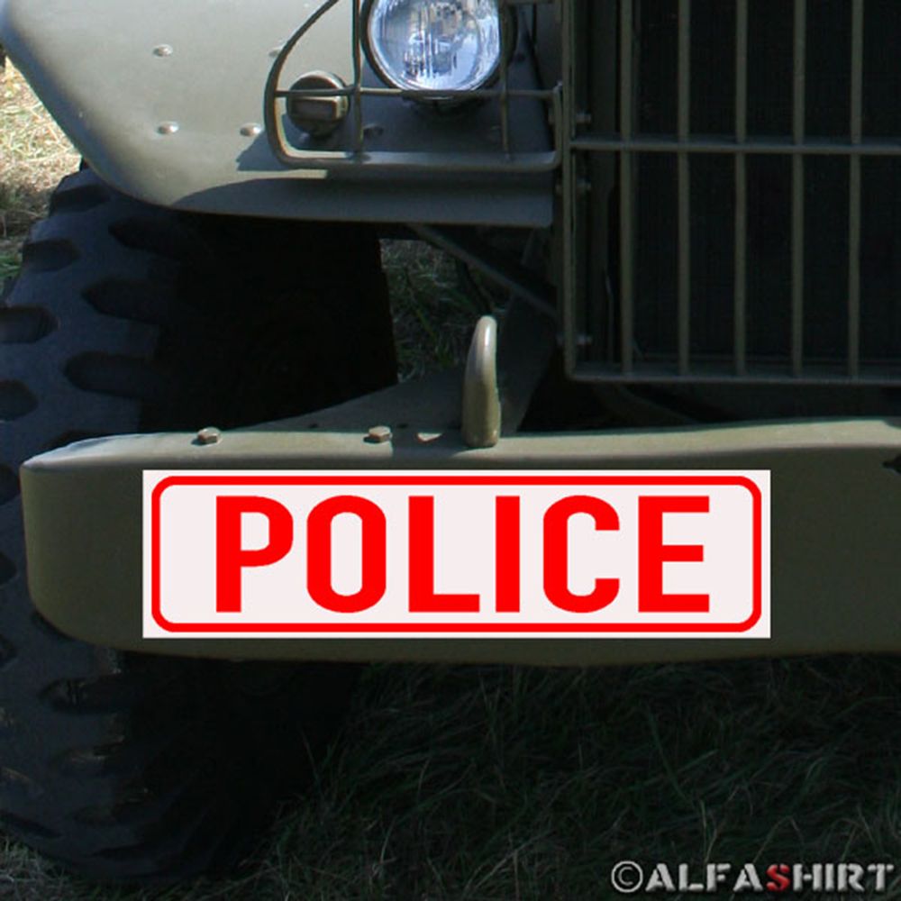 Magnetic Sign Police / Police for Cars Vehicles Bucket # A169