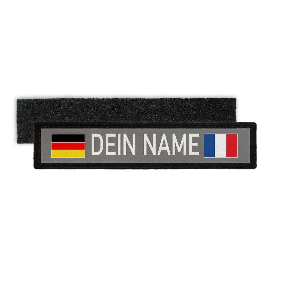 Namensschild Dein Name Personalisiert Frankreich Aufnäher Wunschname #32820