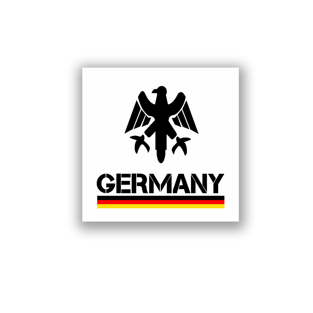 Germany Bundesrepublik Deutschland Heimat Adler Schwarz Rot Gold 7x6 cm A2388