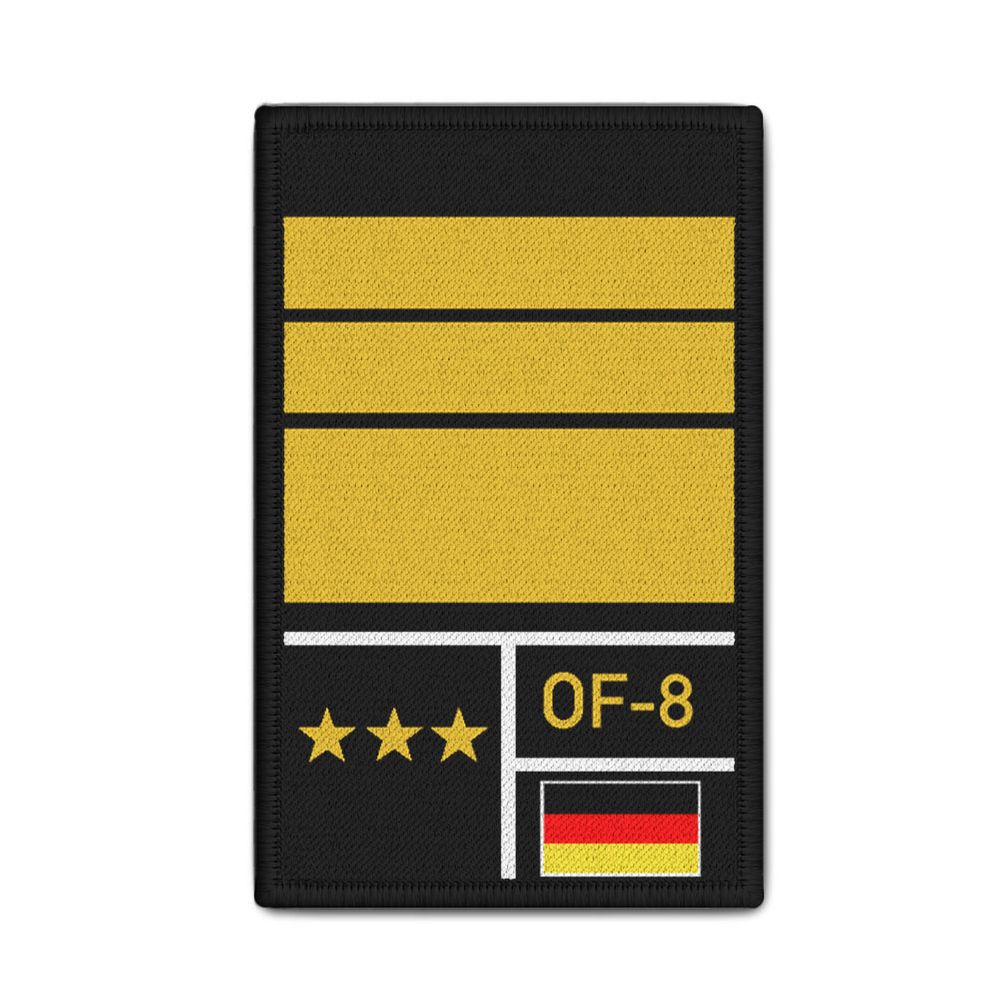 Rank Patch Bundeswehr Heer Luftwaffe Marine Schwarz #BW-Patch