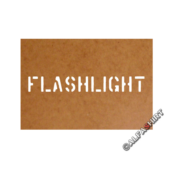Flashlight Schablone Ölkarton Lackierschablone 2,5x19cm # 15188