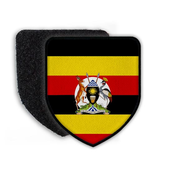 Patch Flagge von Uganda Kampala Republik Land Staat Wappen Flagge Fahne #21530