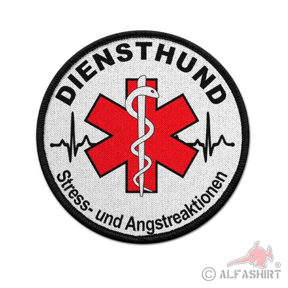 Patch 75mm Diensthund Therapiehund Assistenzhund Stressbewältigung #46062