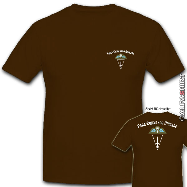 Para Commando Brigade Belgian Paratrooper Army Crest - T Shirt # 11222