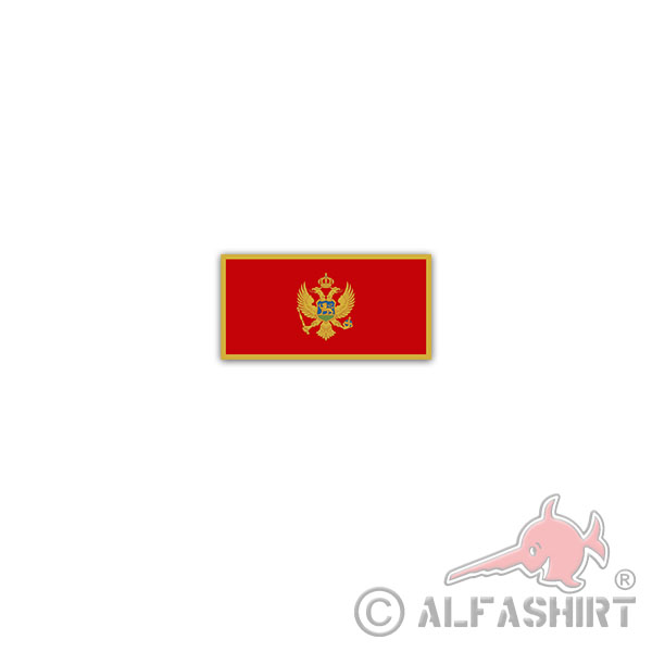 Sticker Montenegro Flag Crna Gora Southeastern Europe Flag 7x3,5cm A3011