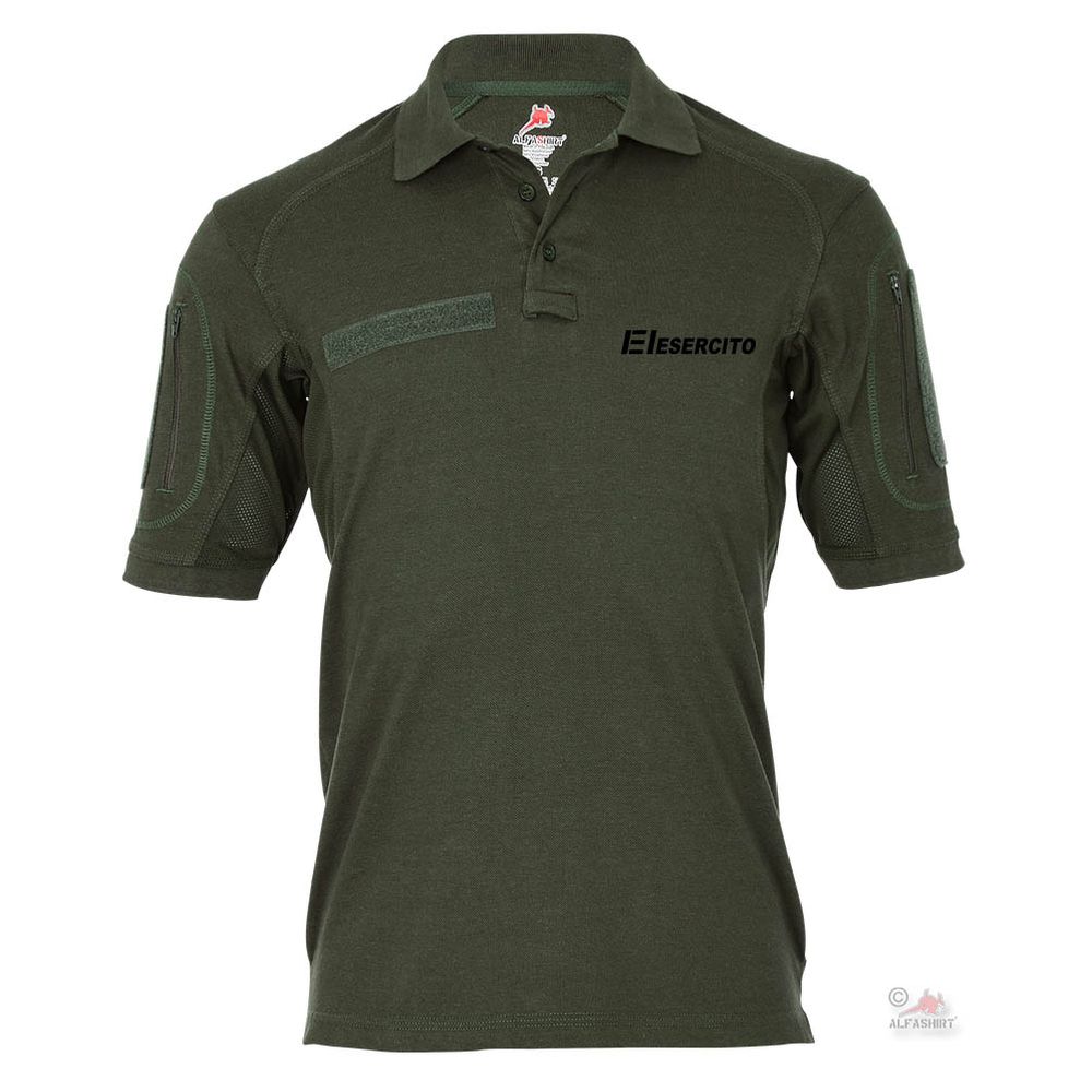 Tactical Poloshirt Alfa ITALIA Itanlian Italiano Logo Tropen Camo Armee #18985 Tactical Poloshirt Alfa ITALIA Itanlian Italiano Logo Tropen Camo Armee #18985