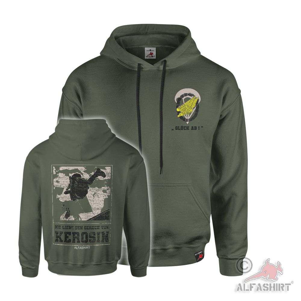Good Luck Bundeswehr Paratrooper Springer Kerosin BW Alfashirt T-Shirt #45746