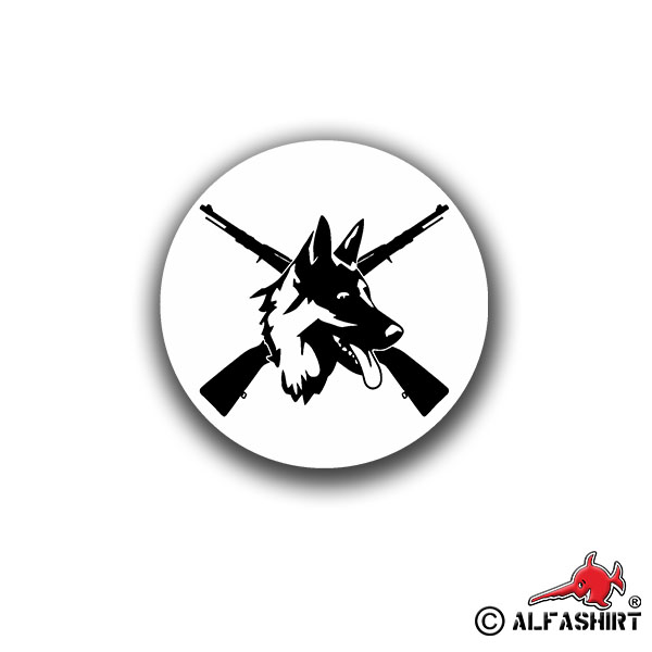 Sticker DSH Homeland Security German Shepherd Carabiner 7x7cm A1582