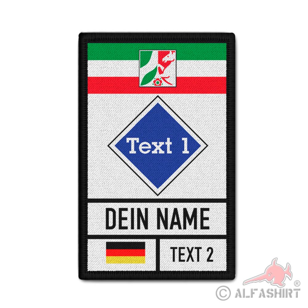 Patch NRW Fachhelfer Person Fach Gruppe Hilfswerk Personalisiert #41215