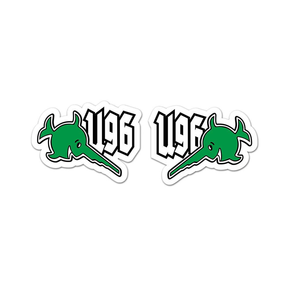 U96 Swordfish Green Set Sticker U Boat Fish Sawfish each 10x7cm#A6140