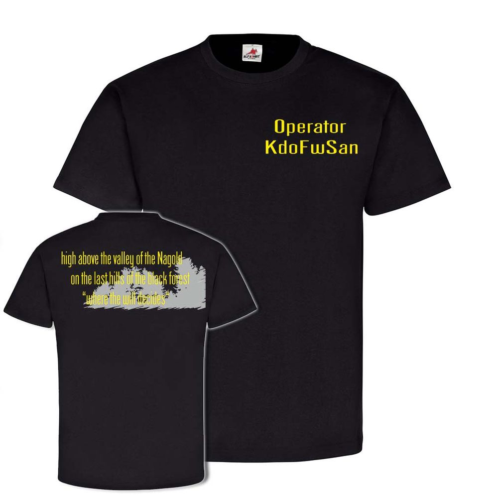Operator KdoFwSan Spezialeinheit Sanitäter Kommando Feldwebel T Shirt#25138