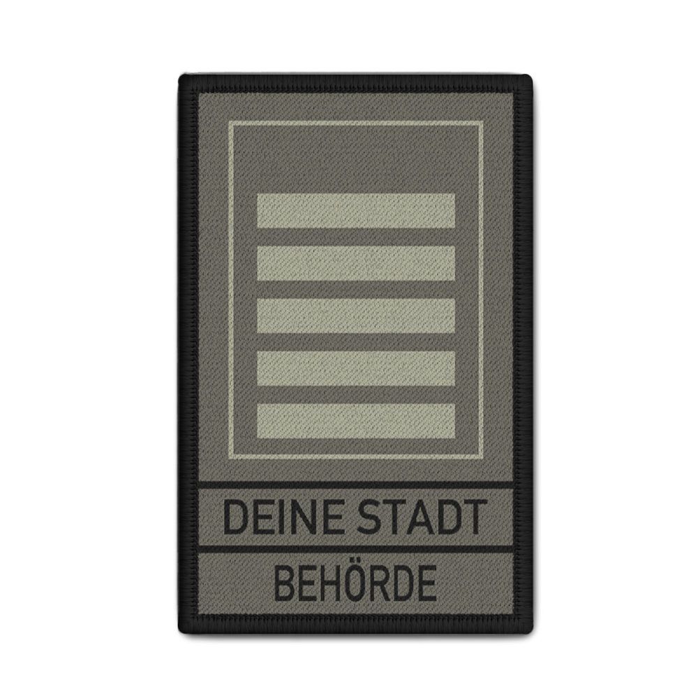 Rank Patch BKA Your City Personalized Service Grade Badge 9.8x6cm # 35573
