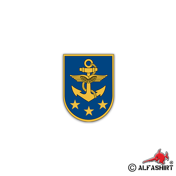 Aufkleber/Sticker Marinekommando BW MarKdo Bundeswehr Deutschland 5x7cm A2193