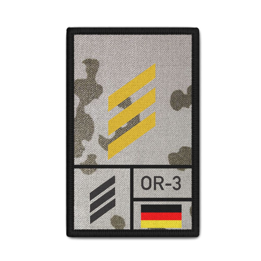 Rank Patch Bundeswehr Heer Luftwaffe Marine Tropentarn #BW-Patch