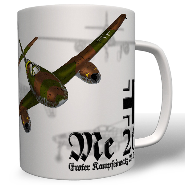 Tasse Me 262 Flugzeug Luftwaffe Strahltriebwerke Jäger Schwalbe #4071t