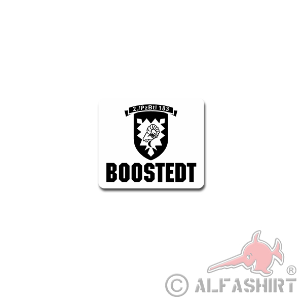 2 PzBtl 183 Sticker Tank Battalion Boostedt Bundeswehr Army 8x7cm # A4138