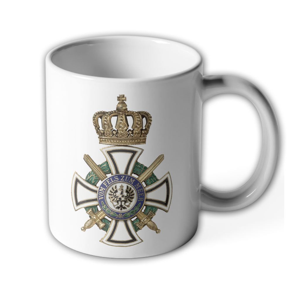 Tasse Ritterkreuz mit Schwertern Königlicher Haus-Orden von Hohenzollern#35866