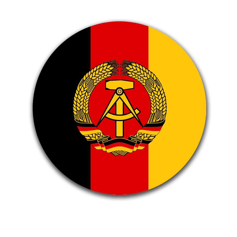 Aufkleber/Sticker DDR Hoheitsabzeichen Nationalitätenkennzeichen 20x20 cm A5143