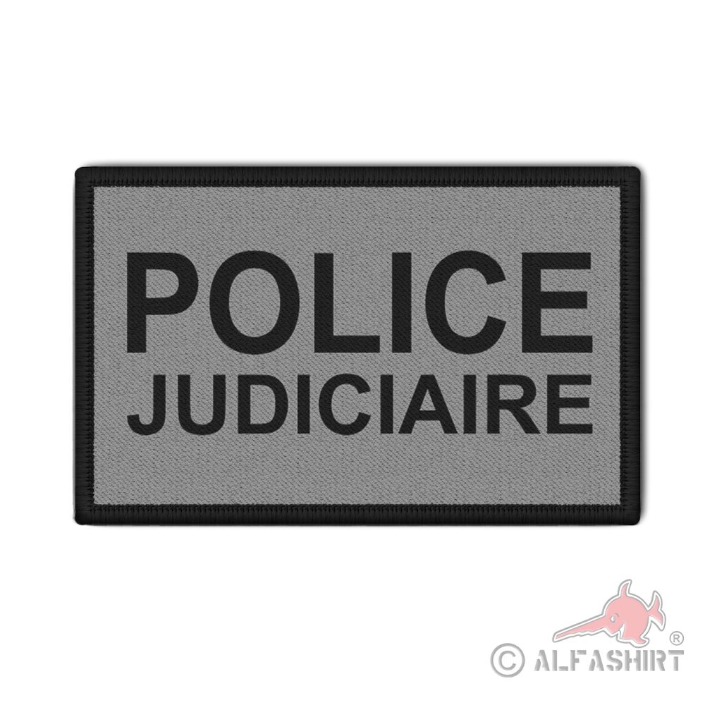 Patch Judicial Police Type 2 France Police Paris Velcro 9.8 x 6cm # 37006