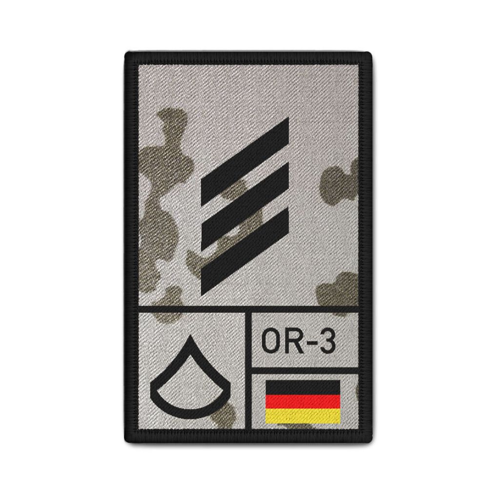 Rank Patch Bundeswehr Heer Luftwaffe Marine Tropentarn #BW-Patch