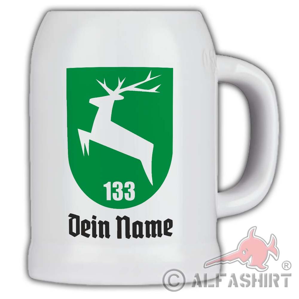 PzGrenBtl 133 Beer Mug Personalized Bundeswehr Beer Panzer Grenadier #41047